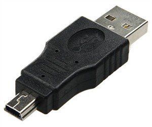 Переходник mini USB 5 pin M (male папа) &mdash; USB A M (male папа) 682 фото