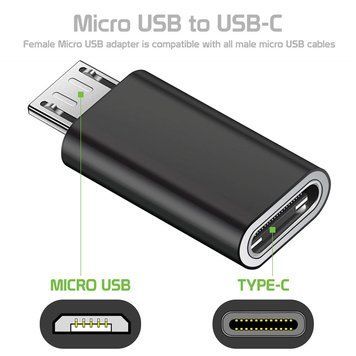 Перехідник Type-C (мама) - micro USB (тато) 5563 фото