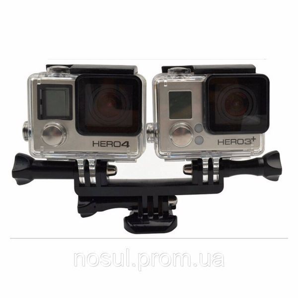 Подвійне кріплення Dual mount, кронштейн подвійний для екшн камер 4042 фото