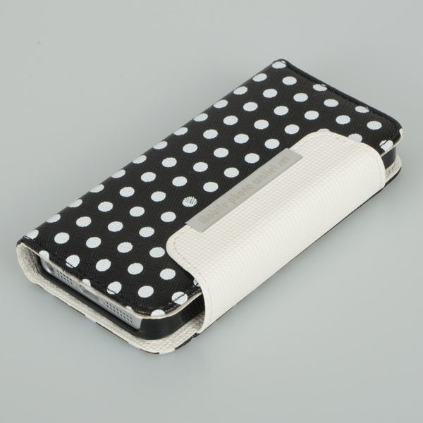 IPhone 5G Чехол блокнот Polka Dot Combo горошек 2531 фото