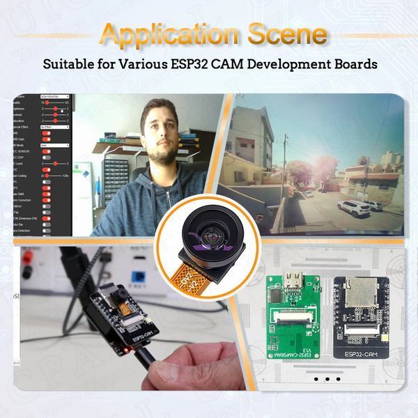 OV2640 FPC 1/4'' ESP32-CAM&nbsp;CMOS SCCB камера 2.0 Мпкс (66 град.) шлейф 24 pin Image Sensor&nbsp;Interface Camera Module Electronic Integ 7350 фото