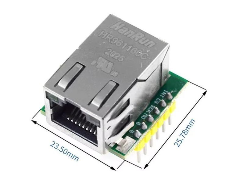 HW-884 cетевой&nbsp;модуль USR-ES1 (W5100/W5200) SPI интерфейс, аппаратный TCP/IP стек Ethernet Module SPI Interface Ethernet Module 7890 фото