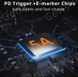 PD 100W 20V 5A (Type-C, GaN) DC5521 5.5*2.1 мм (Acer, Lenovo, ASUS, Toshiba) с LED дисплеем (параметры питания) переходник адаптер для зарядного устройства коннектор для БП угловой 7057-2 фото 9