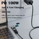 PD 100W 20V 5A (Type-C, GaN) DC5521 5.5*2.1 мм (Acer, Lenovo, ASUS, Toshiba) с LED дисплеем (параметры питания) переходник адаптер для зарядного устройства коннектор для БП угловой 7057-2 фото 4