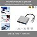 3-в-1 USB-C PD HDMI Hub 4K FullHD 1080i виведення відео з телефону на ТБ/монітор HDMI-сумісний розгалужувач ЮЗБ 3.0 док-станція дл 8193 фото 1