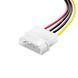 Переходник Molex IDE (4 pin) - SATA power (15 pin female мама) для подключения HDD SDD Кабель SATA Gembird ада 1162 фото 3