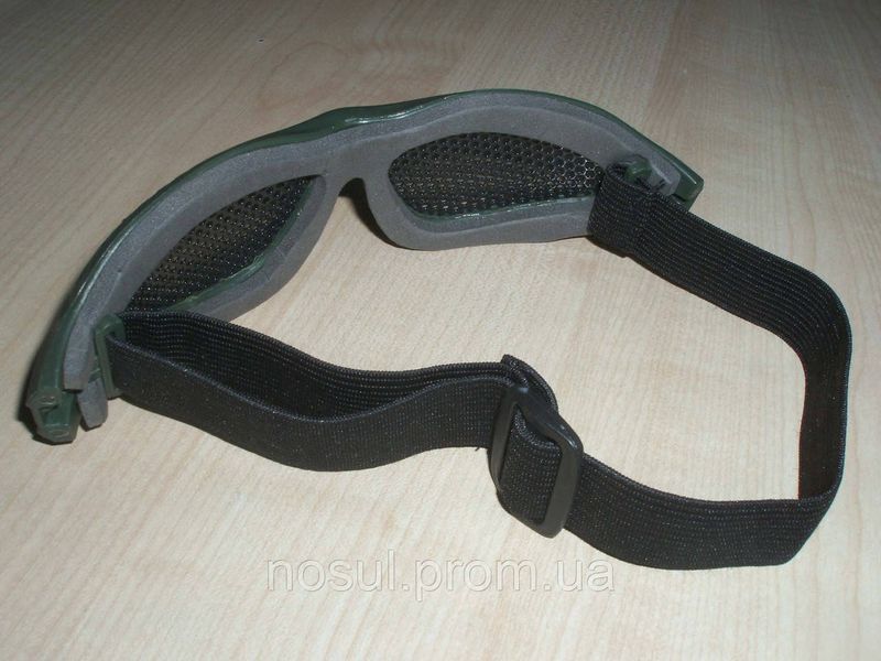 Очки Military Practical Design Grey Lens тактический страйк болл air soft (сетка, цвет оправы - олива) 5257 фото
