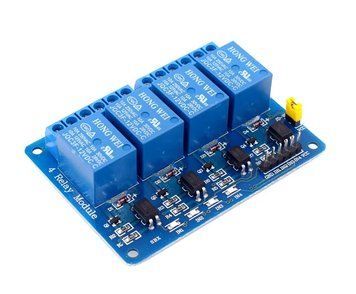 HW-316А 5V 4-ch модуль реле 4х-канальный для Arduino Relay опторазвязка микроконтроллер PIC AVR DSP ARM Ардуин 2016 фото