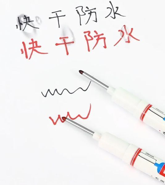 GN906 Long NIB Marker 20 мм (колір: БІЛИЙ) маркер водонепроникний із довгим наконечником для глибоких отворів (20 мм) для металу Водонепроникний маркер для нанесення розміток у важкодоступних місцях, як-от глибокі отвори та вузькі заглиблення.&nbsp; Завдяки по 8100-2 фото