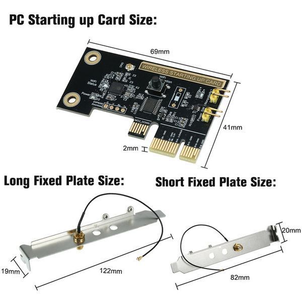 EWeLink SANT-SUC01 (Sonoff) Mini PCI-e WiFi плата управления удаленной перезагрузки включения выключения ПК 5644 фото