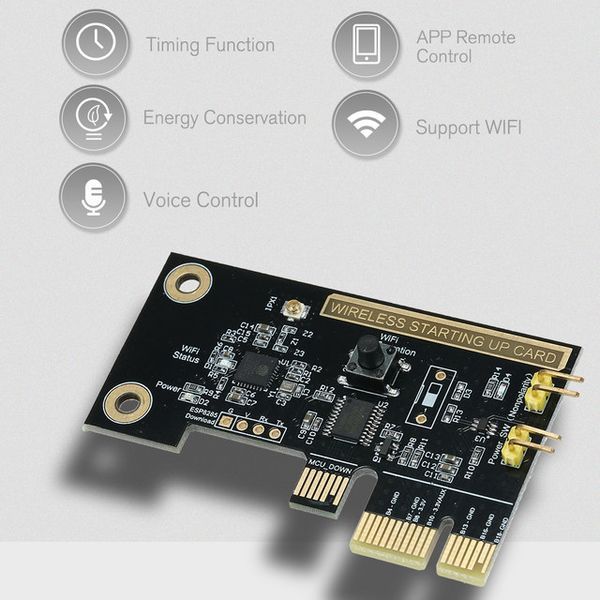 EWeLink SANT-SUC01 (Sonoff) Mini PCI-e WiFi плата управления удаленной перезагрузки включения выключения ПК 5644 фото