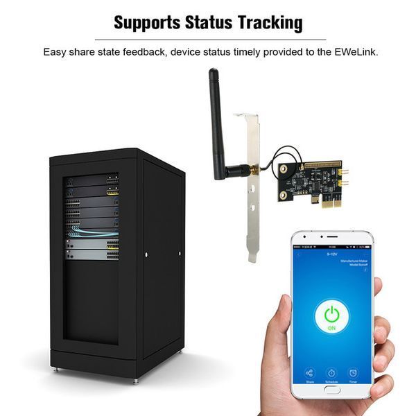 EWeLink SANT-SUC01 (Sonoff) Mini PCI-e WiFi плата управления удаленной перезагрузки включения выключения ПК 5644 фото