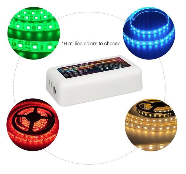 FUT039 Mi-light RGB+CCT 5-канальний мультиколір контролер керування LED-стрічками 12-24 В 6514 фото