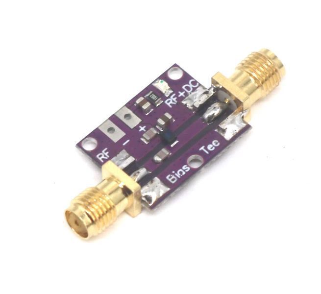 Bias Tee 10MHz...6GHz RF DC blocker ВЧ-сумішник для HAM65 RTL SDR LNA широкосмугового малошумного підсилювача Low Noise broadband Amplifier ВЧ-сумішник Bias Tee 10MHz &mdash; 6GHz RF DC blocker Призначений для подавання постійного струму зміщення на ВЧ-пристрої 7084-3 фото