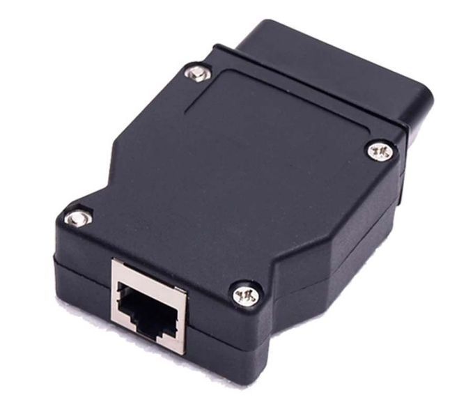Колодка OBD2 16Pin для BMW Enet Ethernet ESYS iCOM Coding интерфейсный переходник (F20, F22, F30, F32, F07, F0 5628 фото