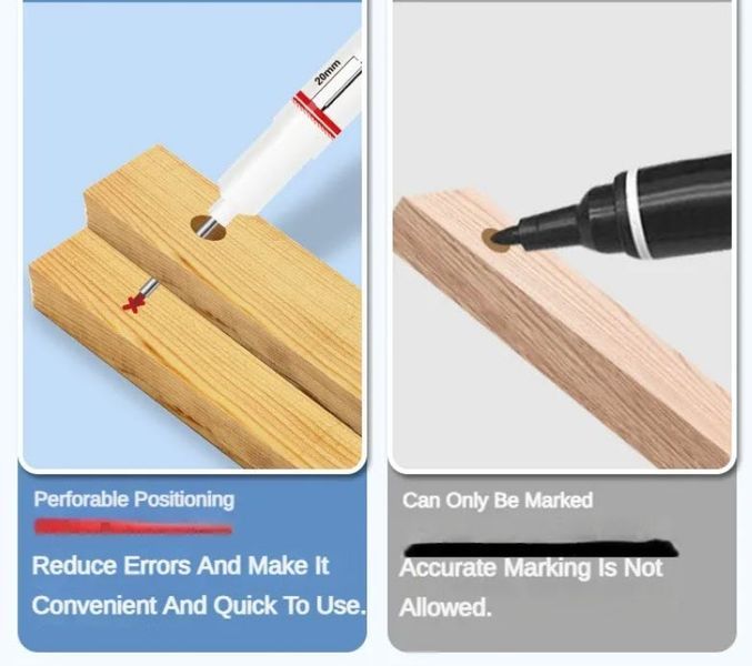 GN906 Long NIB Marker 20 мм (колір: БІЛИЙ) маркер водонепроникний із довгим наконечником для глибоких отворів (20 мм) для металу Водонепроникний маркер для нанесення розміток у важкодоступних місцях, як-от глибокі отвори та вузькі заглиблення.&nbsp; Завдяки по 8100-2 фото