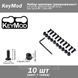 KEYMOD ремкомплект набор крепежа (набор винт гайка М5 10 шт) Screw and Nut Replacement Rails T-Nut Screw Repla 7051 фото 1
