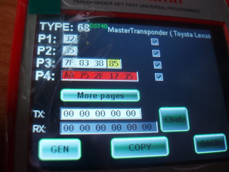 Чип транспондер ID68 (4D68 4D texas crypto) 145-00 64A0GPG Toy_ota Lexys 3948 фото