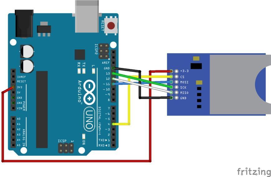 Картридер Arduino microSD (SDHC, TF) 6 pin 3.3-5V Card модуль слот Reader ARM MCU 7212 фото
