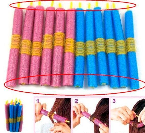 Tico Simple Self-adhesive мягкие бигуди EPE SoftSticks SUPER с липучкой 12 шт волшебные своими руками Professi 2480 фото