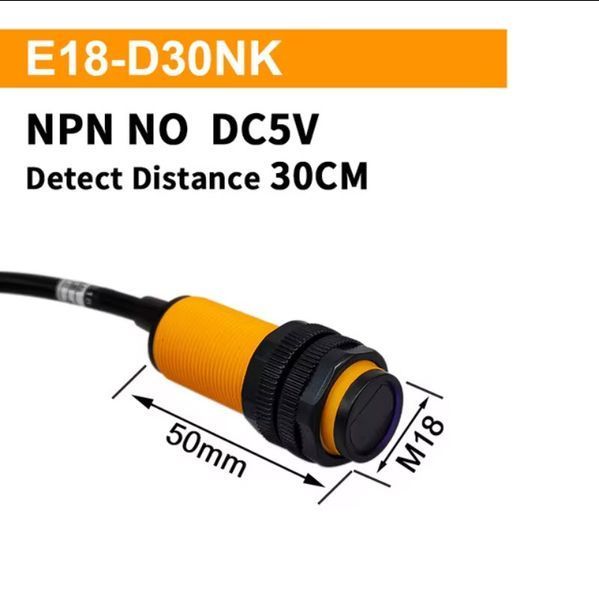 E18-D30NK Датчик IR расстояния (3...30 см) DC5V инфракрасный ИК NPN Normally Open(NO) Infrared Reflectance Sen 2420-2 фото