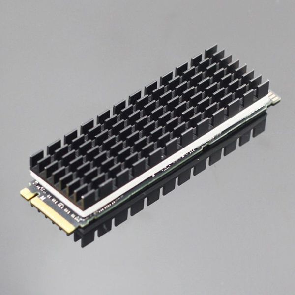 Радиатор алюминий для SSD #3 (ребро 5 мм) защита от перегрева ЧЕРНЫЙ SM961 960PRO M.2 NGFF NVME 2280 SSD 6028 фото
