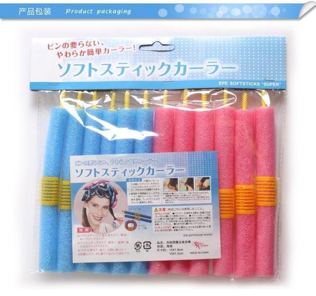 Tico Simple Self-adhesive мягкие бигуди EPE SoftSticks SUPER с липучкой 12 шт волшебные своими руками Professi 2480 фото