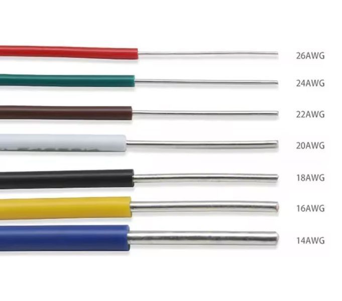 26AWG 0,14 мм2 (диаметр 1,3 мм) UL1007 провод монтажный одножильный ПВХ (КРАСНЫЙ) 1X0.4TS (single copper wire) 7409-2 фото