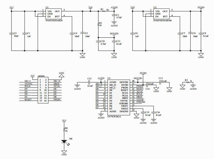 Модуль VGA CIF камеры Arduino TZT OV7670 640х480 точек (0.3 МП) SCCB camera module 5154 фото