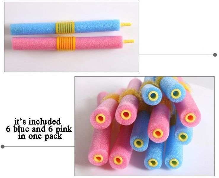 Tico Simple Self-adhesive мягкие бигуди EPE SoftSticks SUPER с липучкой 12 шт волшебные своими руками Professi 2480 фото