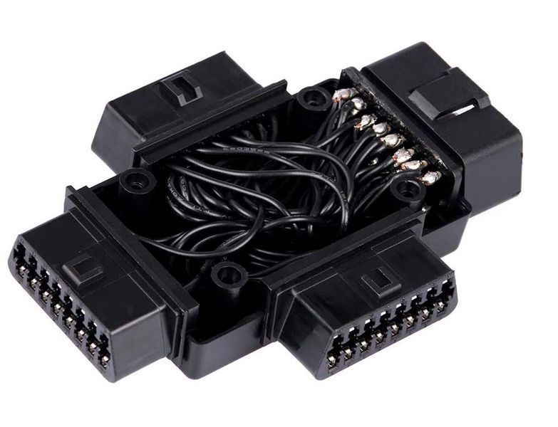 Разветвитель OBD2 х 3OBD2, сплиттер OBD2 на 3 разъема 16 Pin, тройник, удлинитель для сканера автомобиля униве 5629 фото
