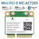 Мережева карта MC-AC7265 Mini PCI-E Wi-fi 802.11 ас (2.4 ГГц/5 ГГц) Bluetooth 4.2 бездротовий адаптер модуль для ноутбука та ПК 8279 фото 1