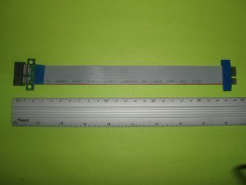 Райзер удлинитель PCI-E 1x гибкий шлейф 24 см Райзер-удлинитель для PCI-E 1x разъема Интерфейс: PCI-Express 2912 фото