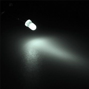 3 мм білий LED світлодіод 20mA 5191 фото