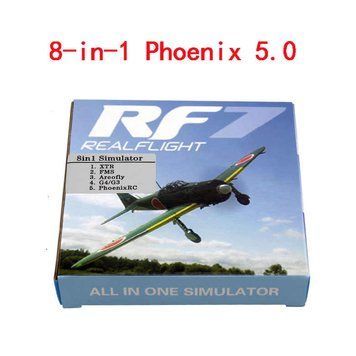 RC Flight Simulator 8 in 1 Fly Simulation USB Cable XTR Phoenix 5.0 (виртуальний симулятор польотів) WFLY, JR, 5292 фото