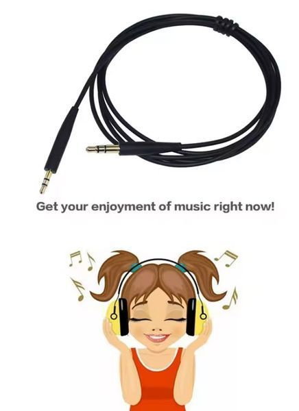 Кабель 3.5 тато 3 pin (stereo) &mdash; 2.5 тато 3 pin (stereo) &mdash; 1,2 м- JBL AKG BOSE QC25 QC35 SoundTruelink OE2OE2I Gaming Cable Audio Cord Extension 4638-2 фото