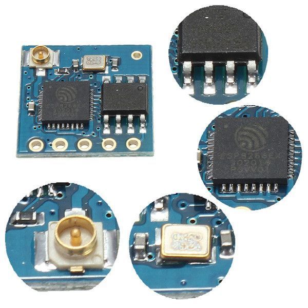 ESP-05 WiFi (802.11 b/g/n) module ESP8266 (32-bit, 512 кБ) serial (поддержка ESP32 IDF) WEP, WPA, WPA2 7319 фото