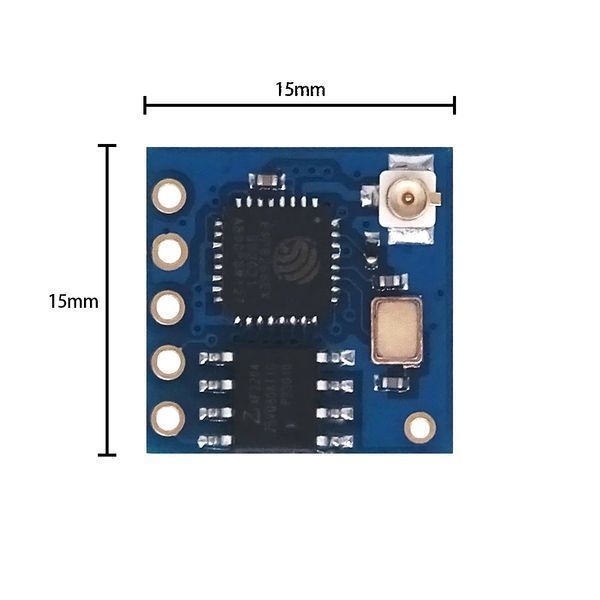 ESP-05 WiFi (802.11 b/g/n) module ESP8266 (32-bit, 512 кБ) serial (поддержка ESP32 IDF) WEP, WPA, WPA2 7319 фото