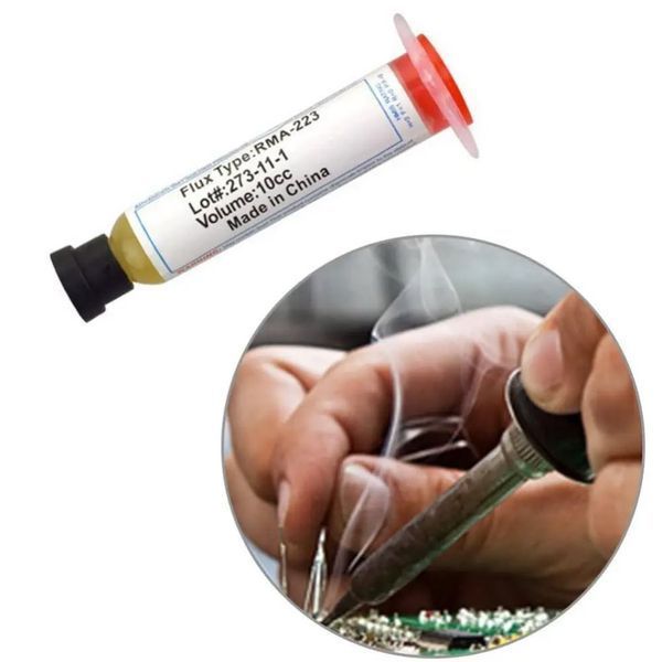 AMTECH Soldering Paste RMA-223 флюс для пайки BGA (10 мл/г/сс) для бессвинцовой пайки BGA PGA PLCC QFP CSP Flux Durable BGA Board SMD PCB Parts Oil Gel Welding&nbsp; Профессиональная флюс-паста Amtech RMA-223 &mdash; ваш надежный помощник в сложной пайке микросхем в 3317 фото