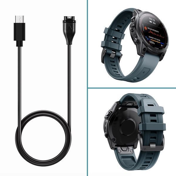 Кабель USB Type-C для заряджання та передачі даних (синхронізації) годинника Garmin з телефоном, комп'ютером або ноутбуком Fenix 6 7378 фото