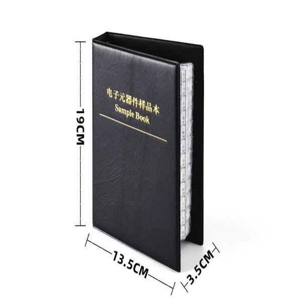 Книга для SMD-резисторів, електронних компонентів, Sample Book 15 аркушів 5823 фото