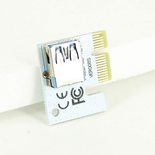 PCE164P-N06 ver. 008S райзер универсальный PCI-E 1х - PCIE 16x (1X 4x 8x) USB 3.0 питание 4 pin Molex 6 pin 5432 фото