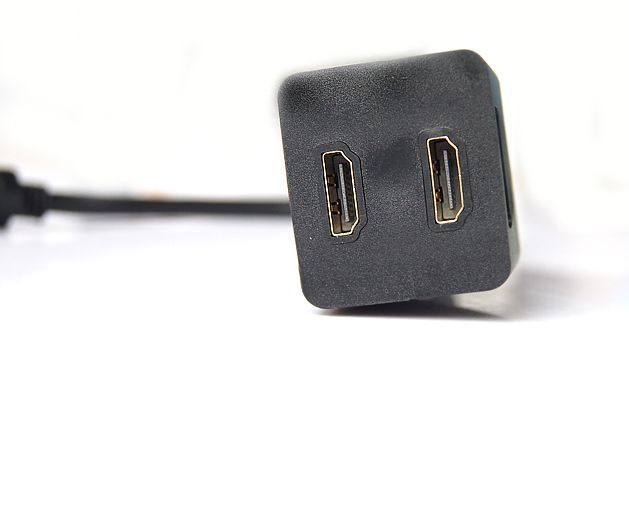 Сплітер HDMI тато 1х вхід male мама 2х вихід female (1 in -> 2 out) adapter HDTV splitter dual 0985 фото