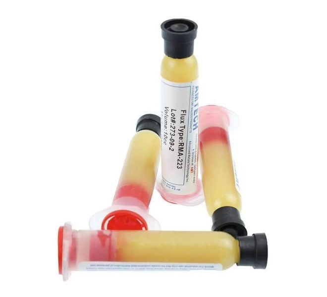AMTECH Soldering Paste RMA-223 флюс для пайки BGA (10 мл/г/сс) для бессвинцовой пайки BGA PGA PLCC QFP CSP Flux Durable BGA Board SMD PCB Parts Oil Gel Welding&nbsp; Профессиональная флюс-паста Amtech RMA-223 &mdash; ваш надежный помощник в сложной пайке микросхем в 3317 фото