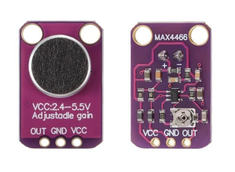 GY-MAX4466 3-pin модуль усилителя электретного микрофона с регулируемым усилением для Arduino и микроконтроллеров Microphone AGC Amplifier Gain Module Electret Microphone 6444-2 фото