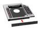 Caddy 12,7 мм замена DVD на HDD (SATA - SATA) алюминий, Адаптер жесткого диска для ноутбука CD DVD-ROM Optibay 0600-2 фото 3