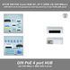 AT13F DIN PoE 4 port HUB 44...57 V (30W) 10/100 Мбіт/с IEEE 802.3 af/at хаб подовжувач спліттер репітер 10100 Mb (4 порт RJ45) пла 7478 фото 1