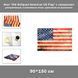 Декоративний прапор у вінтажному стилі "Old Antiqued American US Flag" (150*90 см) люверси для кріплення на флагштоку 6638 фото 1