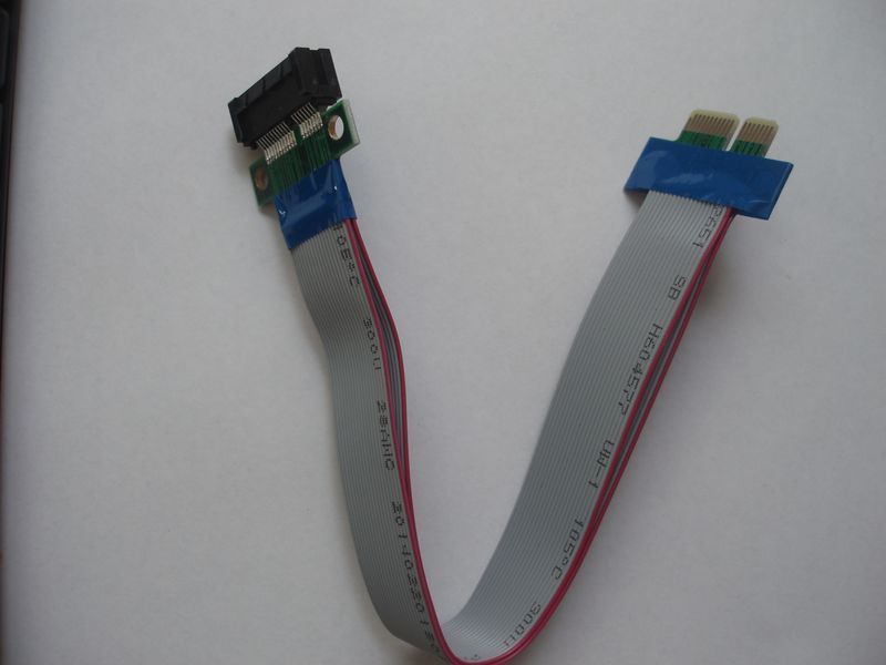 Райзер удлинитель PCI-E 1x гибкий шлейф 24 см Райзер-удлинитель для PCI-E 1x разъема Интерфейс: PCI-Express 2912 фото