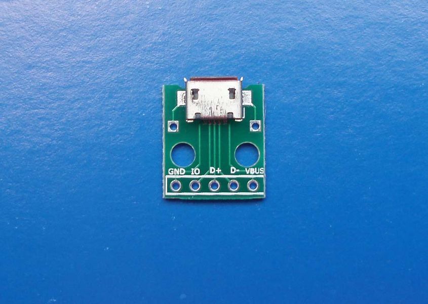 Micro USB DIP, адаптер 5pin плата переходник 3936 фото